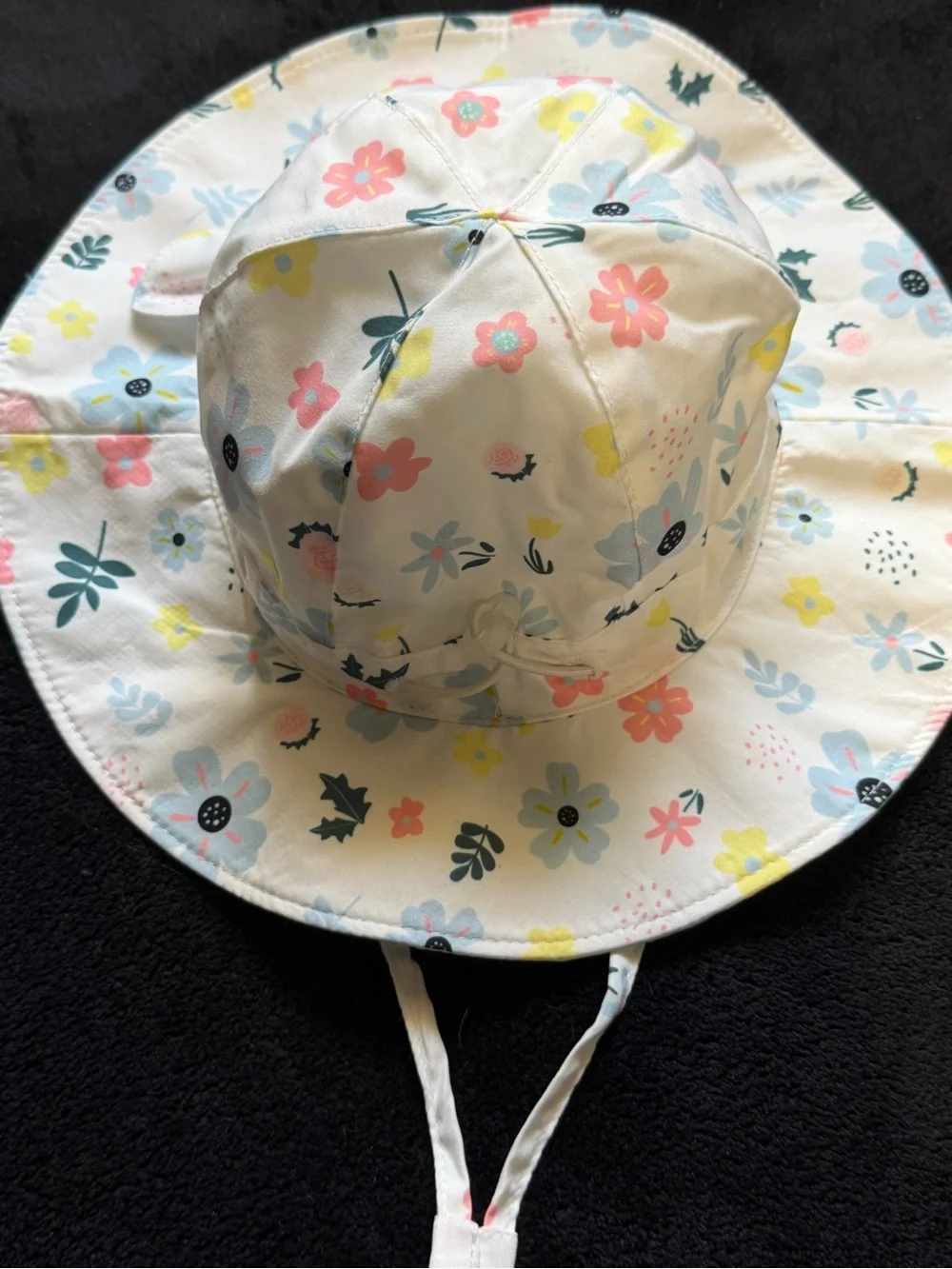 Baby Floral Sun Hat | Size 0-6 Months